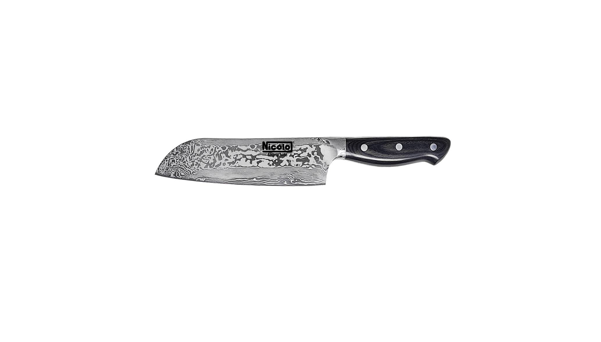 Damast Santoku Messer Nr.7 – Bild 2